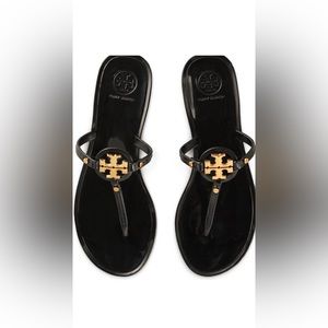 Tory Burch black jelly thong sandals size 9